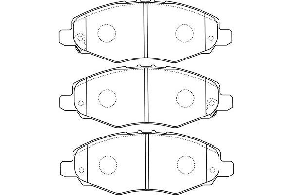 KAVO PARTS Комплект тормозных колодок, дисковый тормоз BP-9113